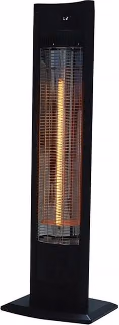 Riscaldatore elettrico radiante a infrarossi Tornado di HABITAT ET JARDIN, 2000W, Nero – 1