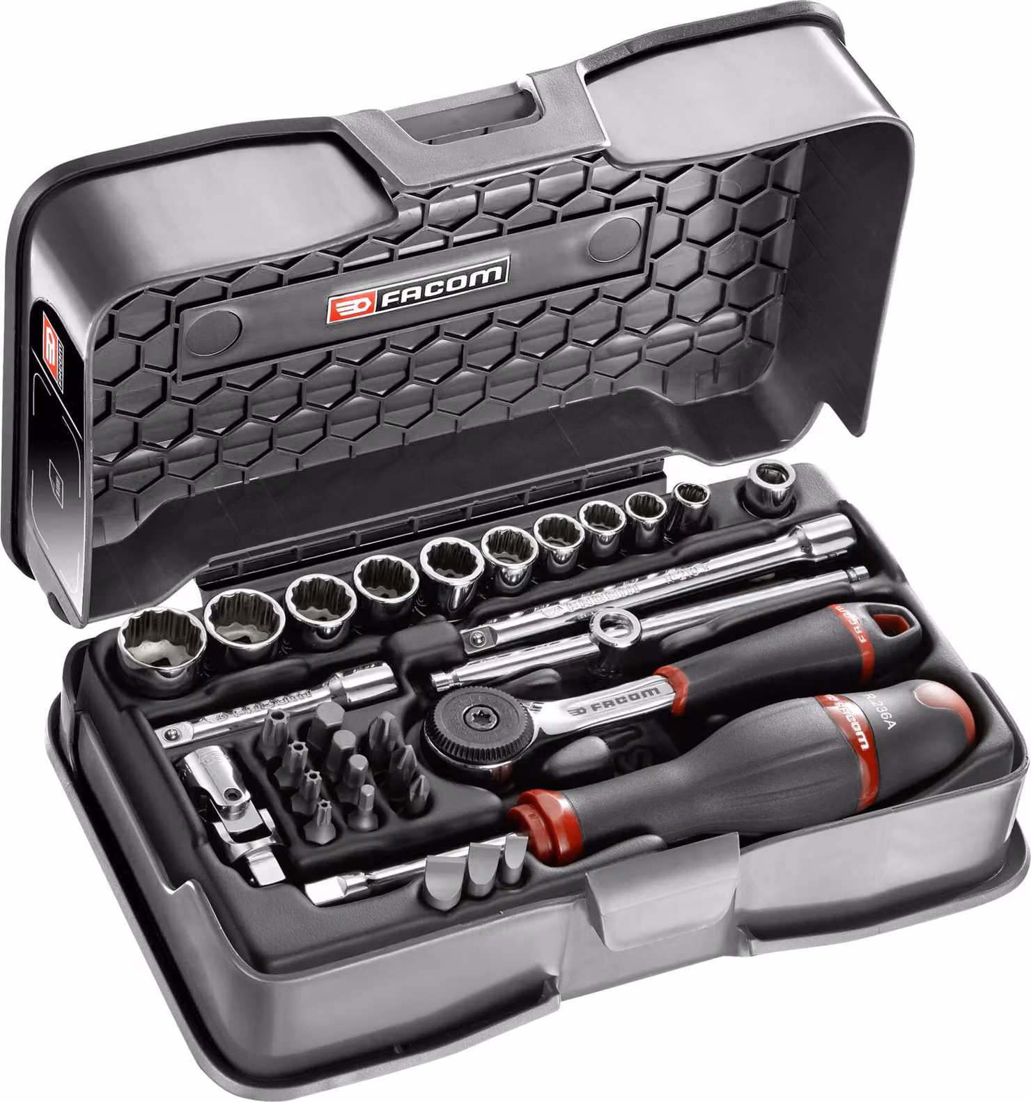 Facom Steckschluessel-Set 1/4Z R.161B, 31-tl
