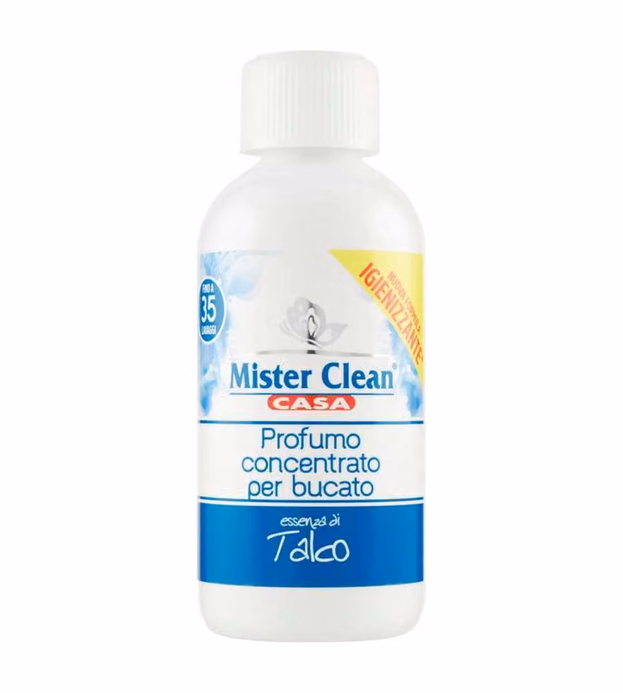 Profumo Concentrato per Bucato Igienizzante essenza di Talco 250ml
