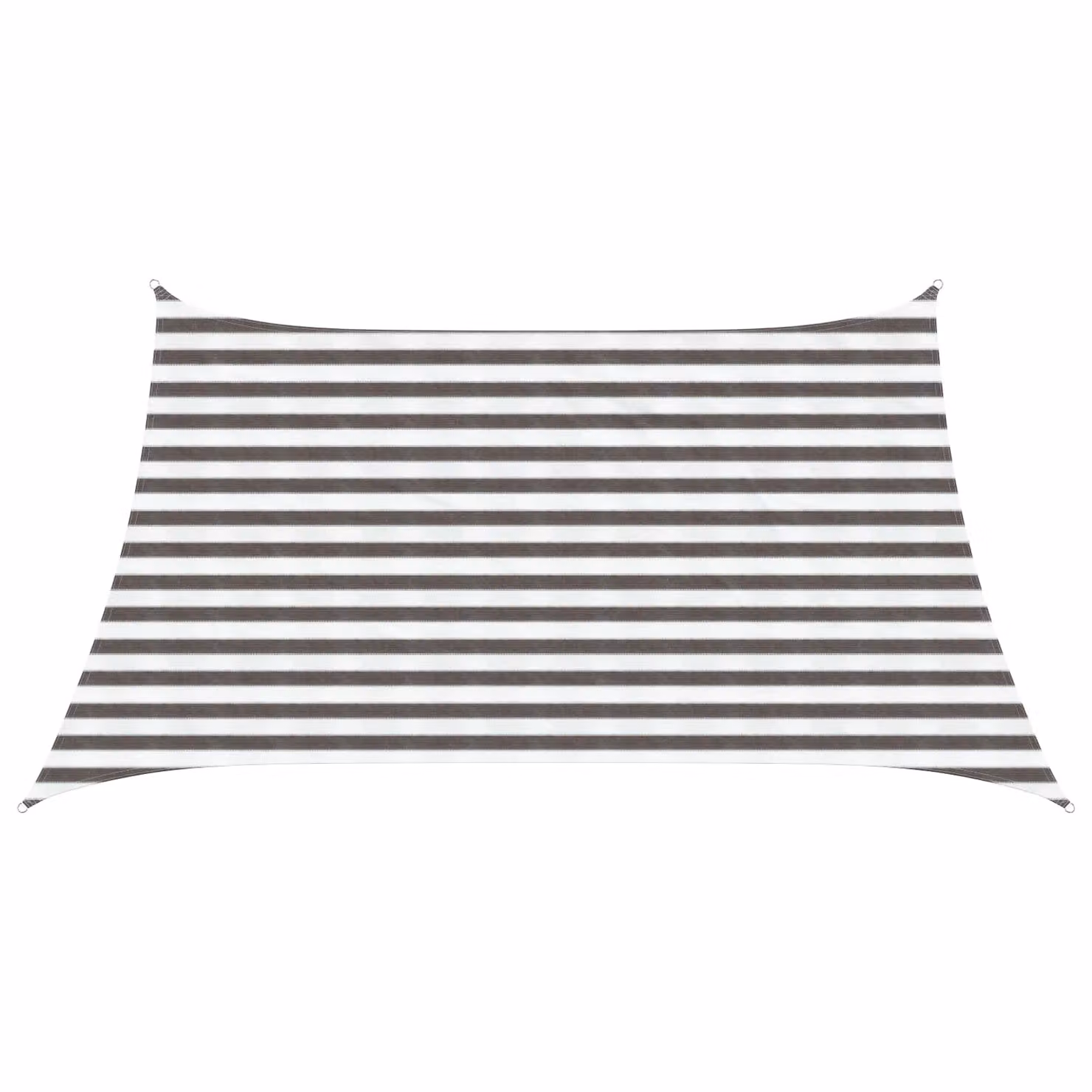 Telo Ombra Rettangolare vidaXL in HDPE Grigio Chiaro e Bianco, L: 4 m, P: 3 m
