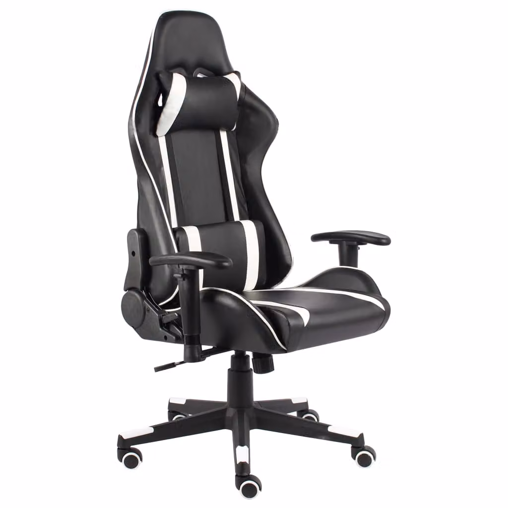 Sedia da gioco girevole in PVC bianco