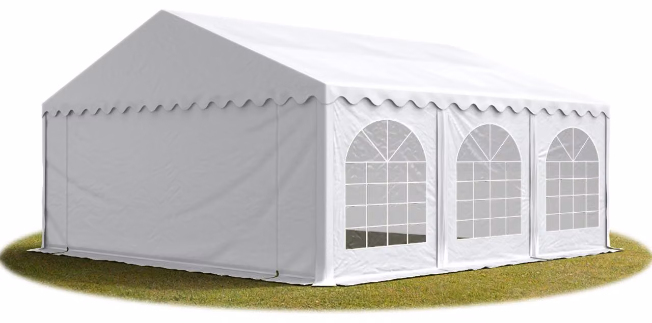 TOOLPORT 6x6 mTendone per feste PREMIUM PVC bianco 100% impermeabile Tendone da esterno Tenda party