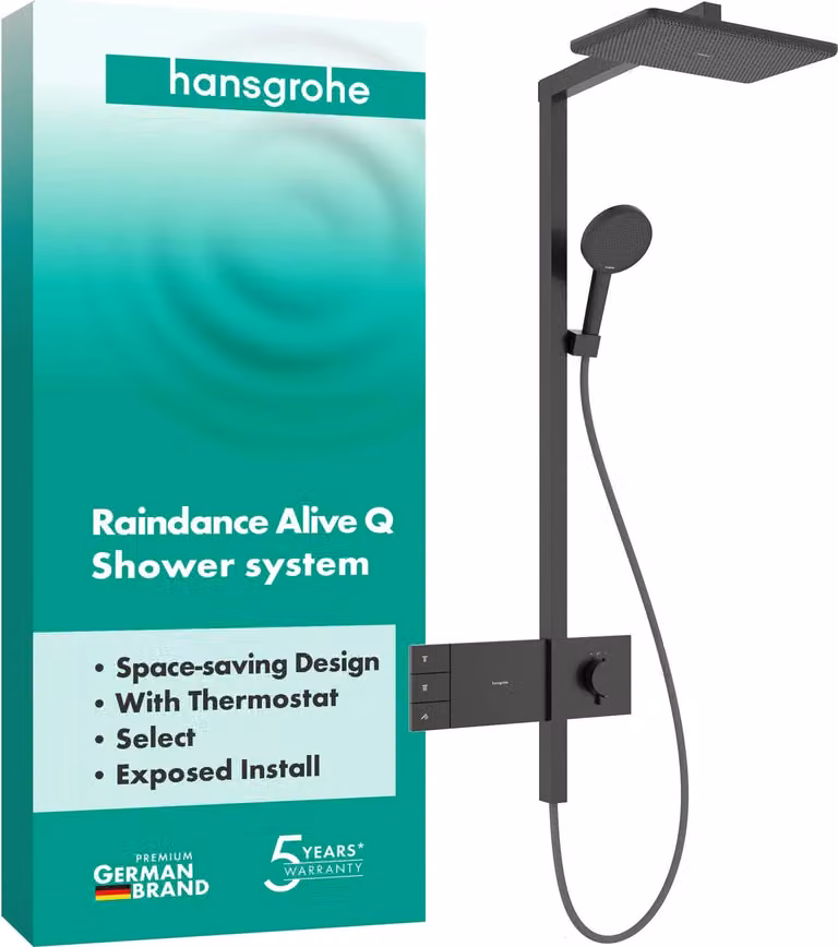 hansgrohe Showerpipe Raindance Alive Q 210/340 2jet con termostato BBC, 1 pz.