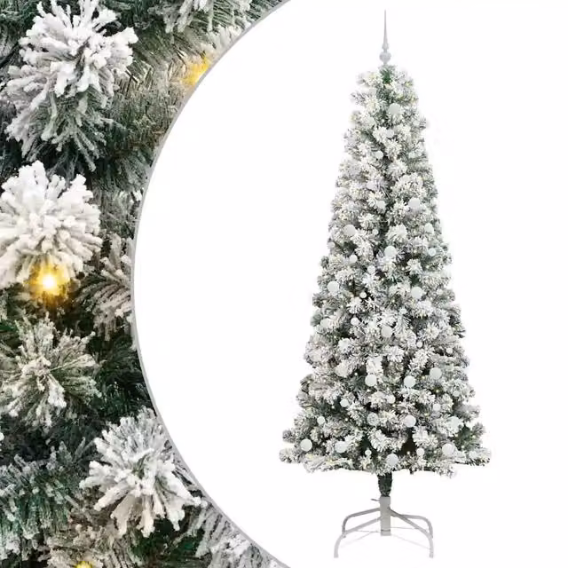 Albero di Natale Artificiale-Albero Natalizio con Rami Pieghevoli 240 cm 162506