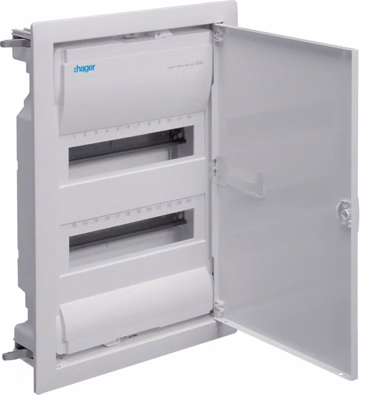 Scheda di distribuzione Hager HW Volta IP30 2x12PLE,DIN43870 VH24NC