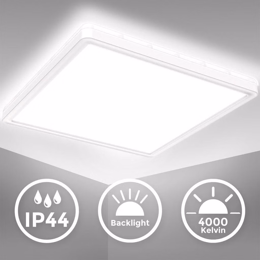 Lampada da soffitto LED dimmerabile orientabile 24W nero metallo-plastica Briloner