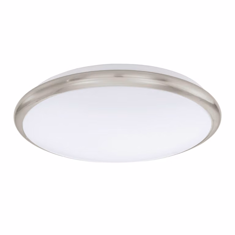 Eglo 93498 Manilva LED applique / plafoniera 12W acciaio nichel opaco bianco
