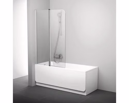 Schermo per vasca da bagno Ravak Chrome CVS2-100 L satinato+trasparente 7QLA0U00Z1
