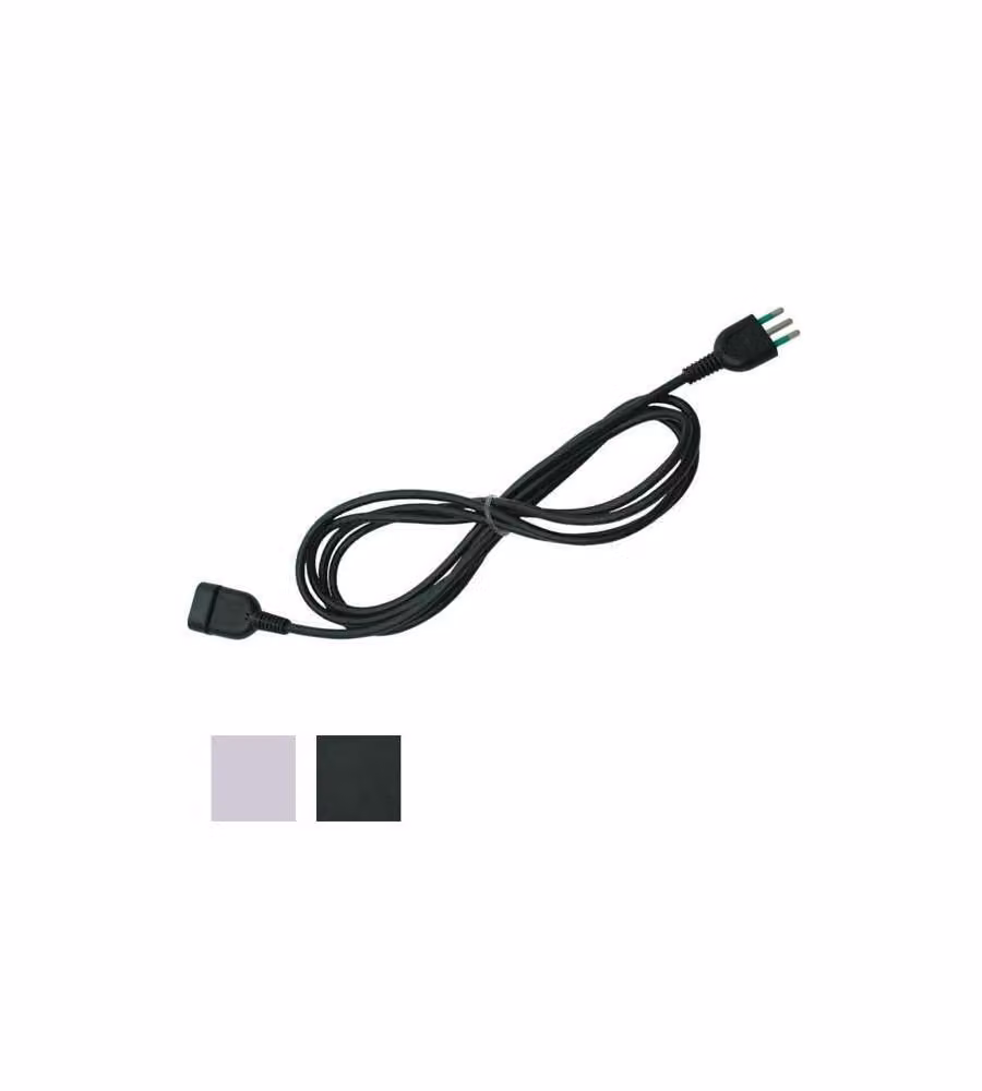 Prolunga elettrica Fanton Nero 3m 3x0,75 mmq 10A 2P+T 92081
