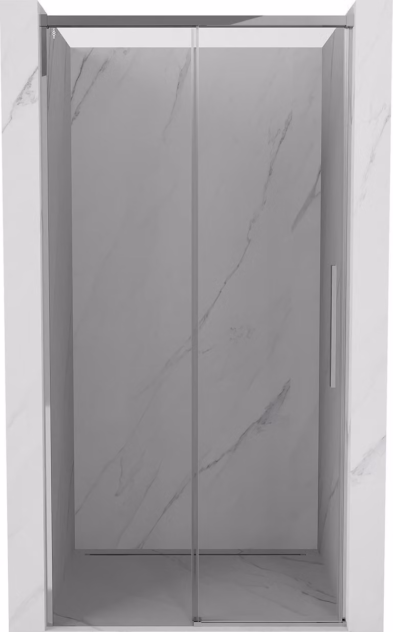Mexen Rox porta doccia scorrevole 130 cm, trasparente, cromo - 8C2-130-000-01-00