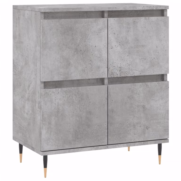 Credenza Grigio Cemento 60x35x70 cm in Legno Multistrato