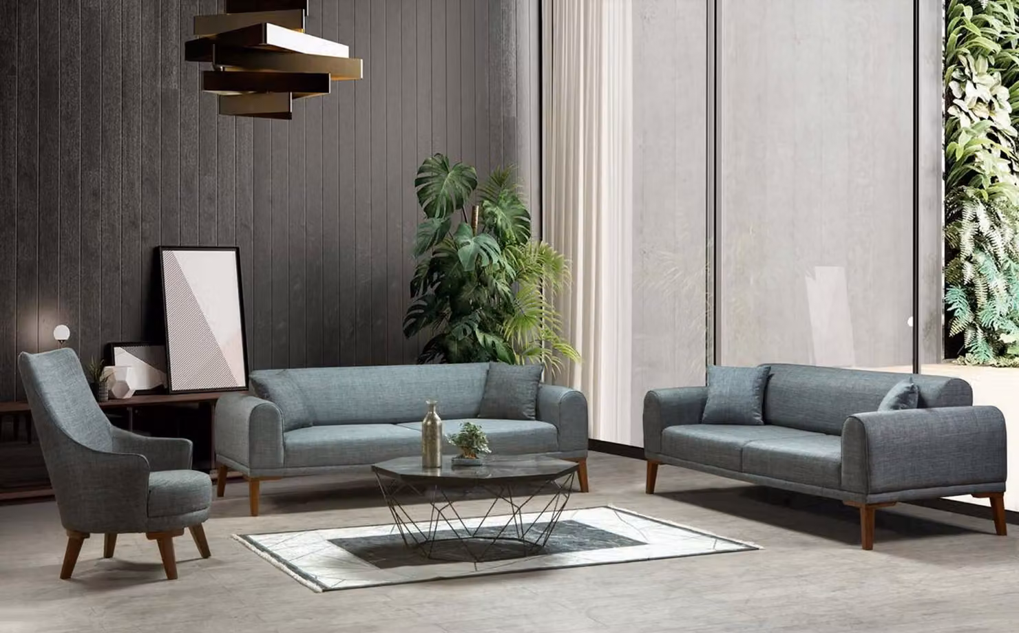 Moderne Sofagarnitur 331 Sitz Sofa Sitz Couch Polster Garnitur Couchen Möbel