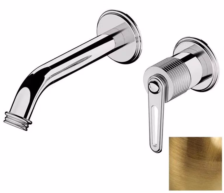 Miscelatore da lavabo da incasso Sapho BEBÉ, bronzo