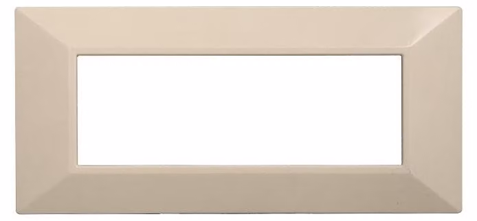 ETTROIT AN90609 Placca Piramide 6P Colore Sabbia Compatibile Con Bticino Axolute