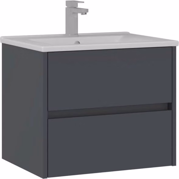 Mobile lavabo Side 65 v2 Hanah Home, Antracite opaco, L/P/H: 65 x 45 x 52 cm – 1