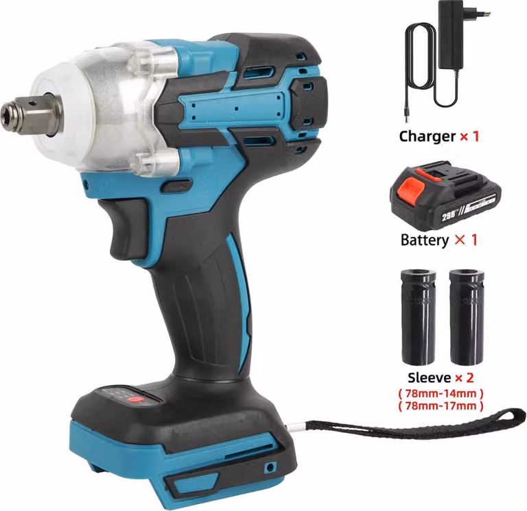 Chiave elettrica, coppia 520 N-m, motore brushless, T1, EU