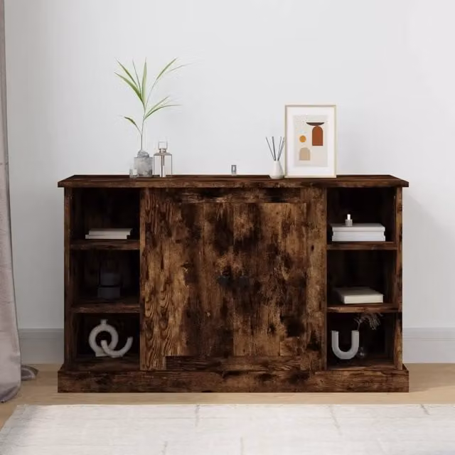 Credenza vidaXL in Rovere Marrone per Sala da Pranza, Appesa a Parete, L 100 x P 35,5 x H 60 cm