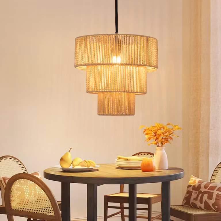 ZMH lampada a sospensione tavolo da pranzo lampada a sospensione soggiorno ratti E27 lampada a sospensione tavolo da pranzo lampada a sospensione sala da pranzo lampada a 1 luce a sospensione Ø35cm