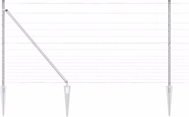 Pannello per recinzione rettangolare in acciaio zincato argento DESIGN IN L: 120 cm, H: 120 cm, P: 53 cm – 1