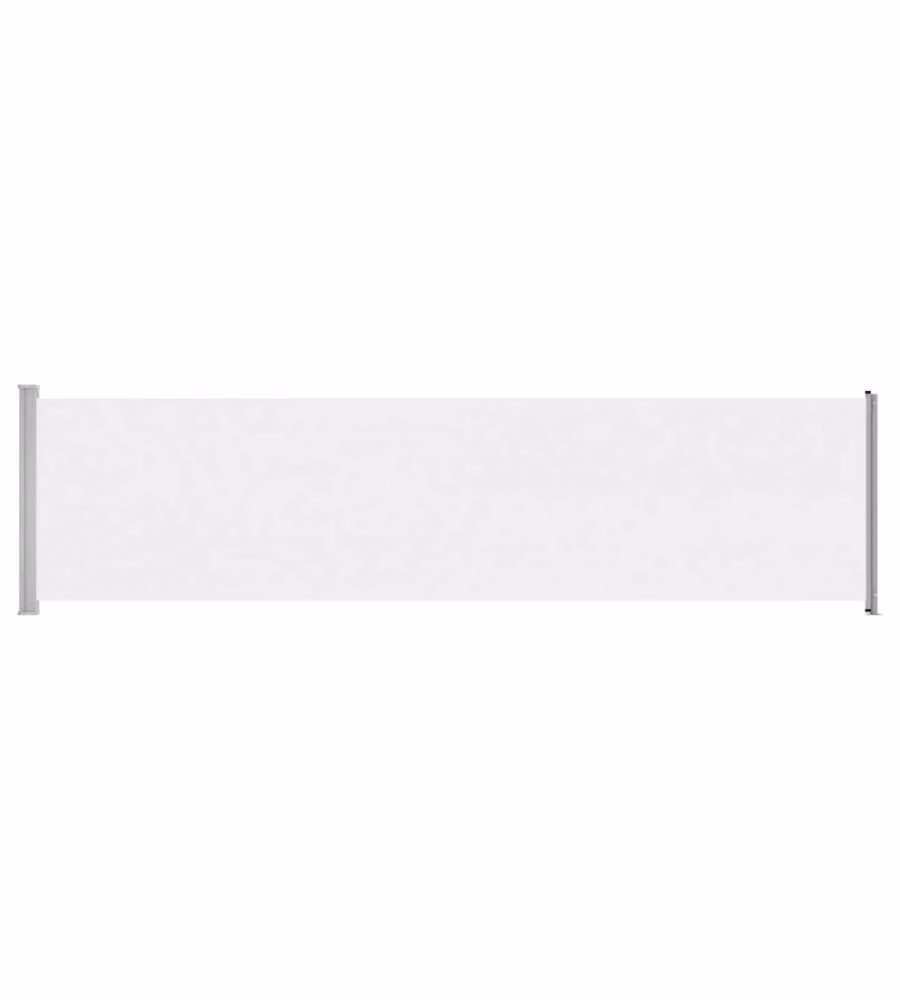 vidaXL Tenda Laterale Retrattile per Patio in Poliestere e Acciaio, Beige, L: 614 cm, H: 160 cm – 2