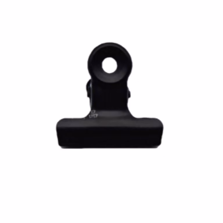 INF Clip in metallo nero, confezione da 10 Size B