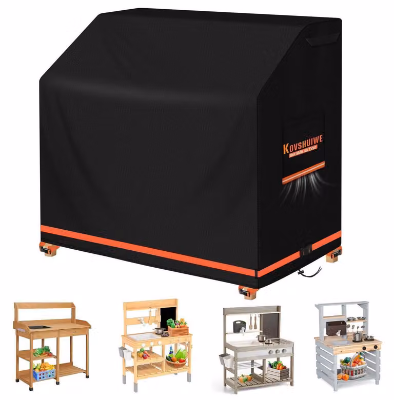 Copertura impermeabile per barbecue, dimensioni 110x50x95 cm, realizzata in tessuto Oxford 420D, resistente alla polvere e ai raggi UV