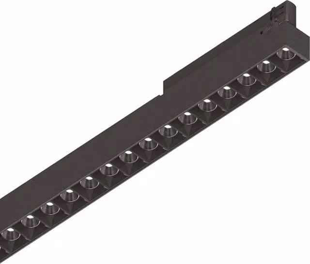 Proiettore Lineare Display Metallo Nero Led A Vista 40W 4000K L Naturale