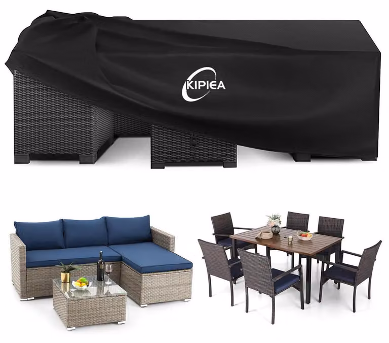 Copertura impermeabile per mobili da giardino, tessuto Oxford 420D, dimensioni 188x188x71 cm