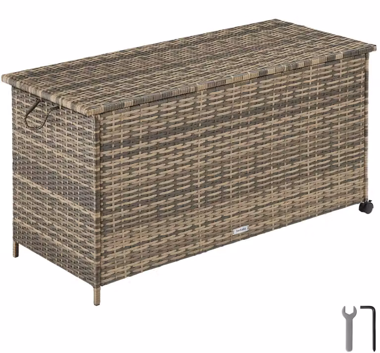 tectake® Contenitore per cuscini Kuusamo 116 x 54 x 64 cm