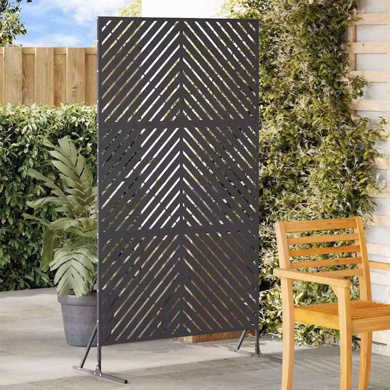 Maison Exclusive - Schermatura 100 x 50 x 180 cm in acciaio nero
