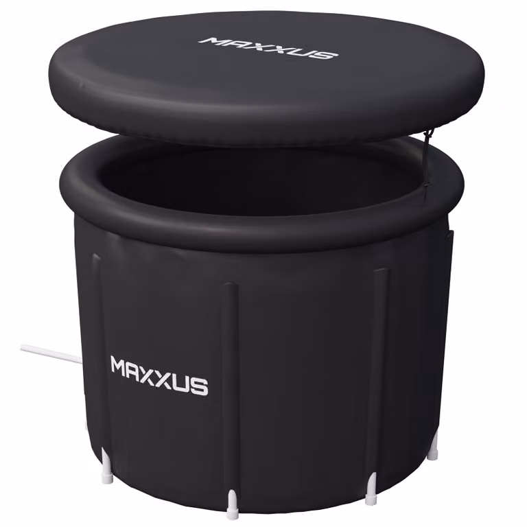 Vasca per bagno di ghiaccio MAXXUS - XL, 450 L, 90 x 75 cm, gonfiabile, con coperchio, pompa, trasportabile - vasca per bagno di ghiaccio, vasca per bagno di ghiaccio, vasca da bagno, vasca per bagno di ghiaccio per uso domestico, crioterapia