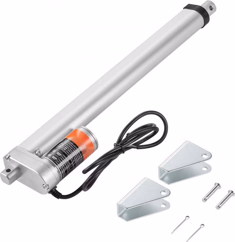 SM® - Attuatore lineare elettrico 1500N 12V DC - IP54 - Lunghezza corsa 300mm - Livello di rumorosità ≤ 60dB - Apriporta elettrico - Velocità di traslazione 5 mm/s - Attuatore regolabile a tecnologia lineare