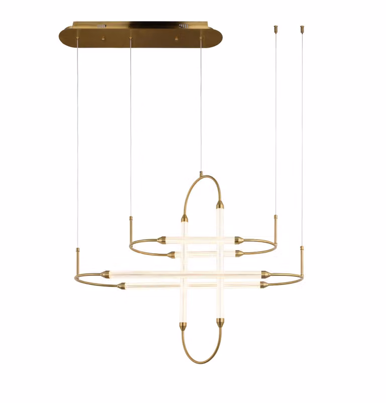 Steam Brass - Lampada a sospensione a LED 80cm