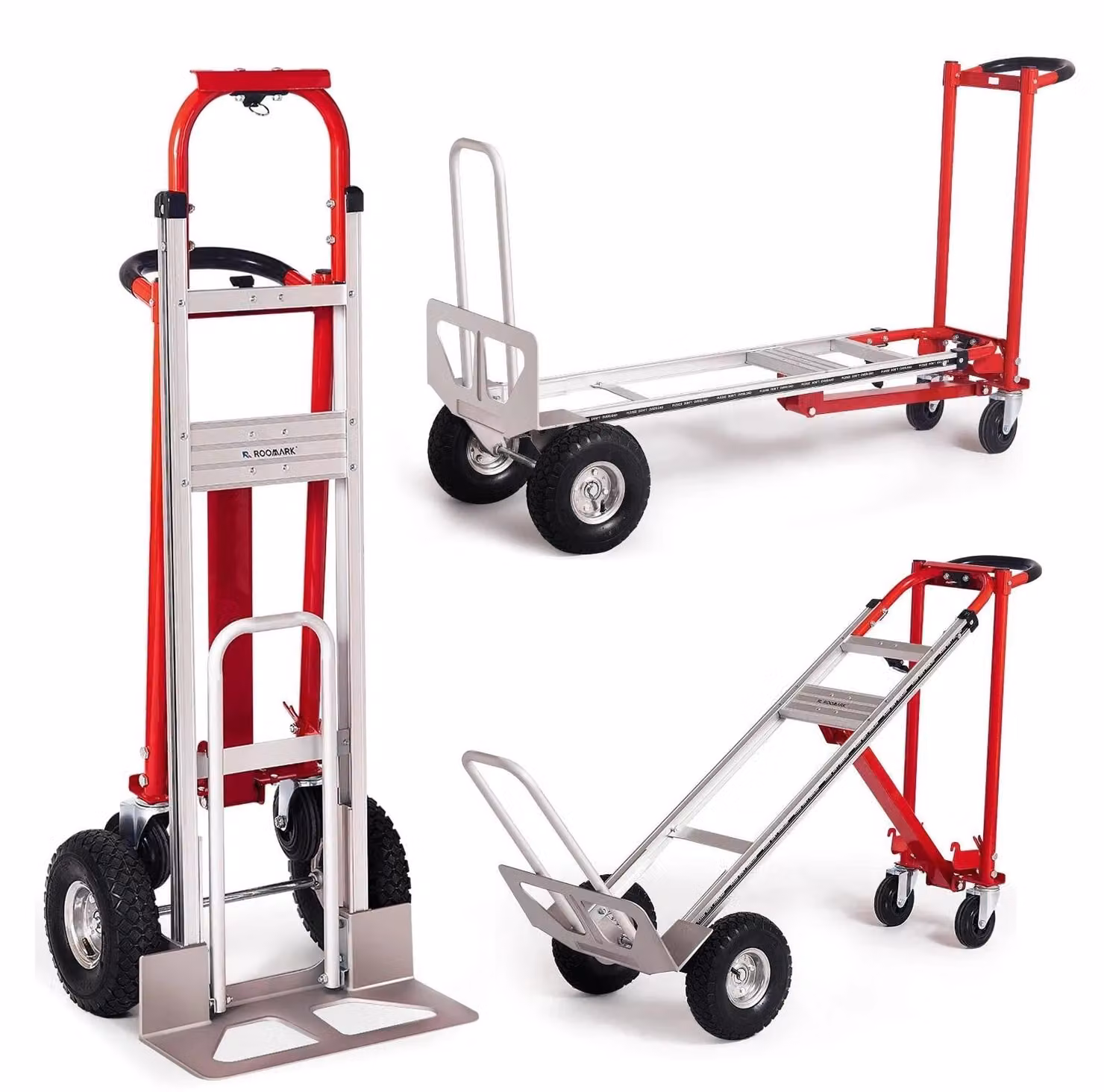 Carrello robusto - Carrello da trasporto - Carrello manuale - Carrello pieghevole 3-in-1
