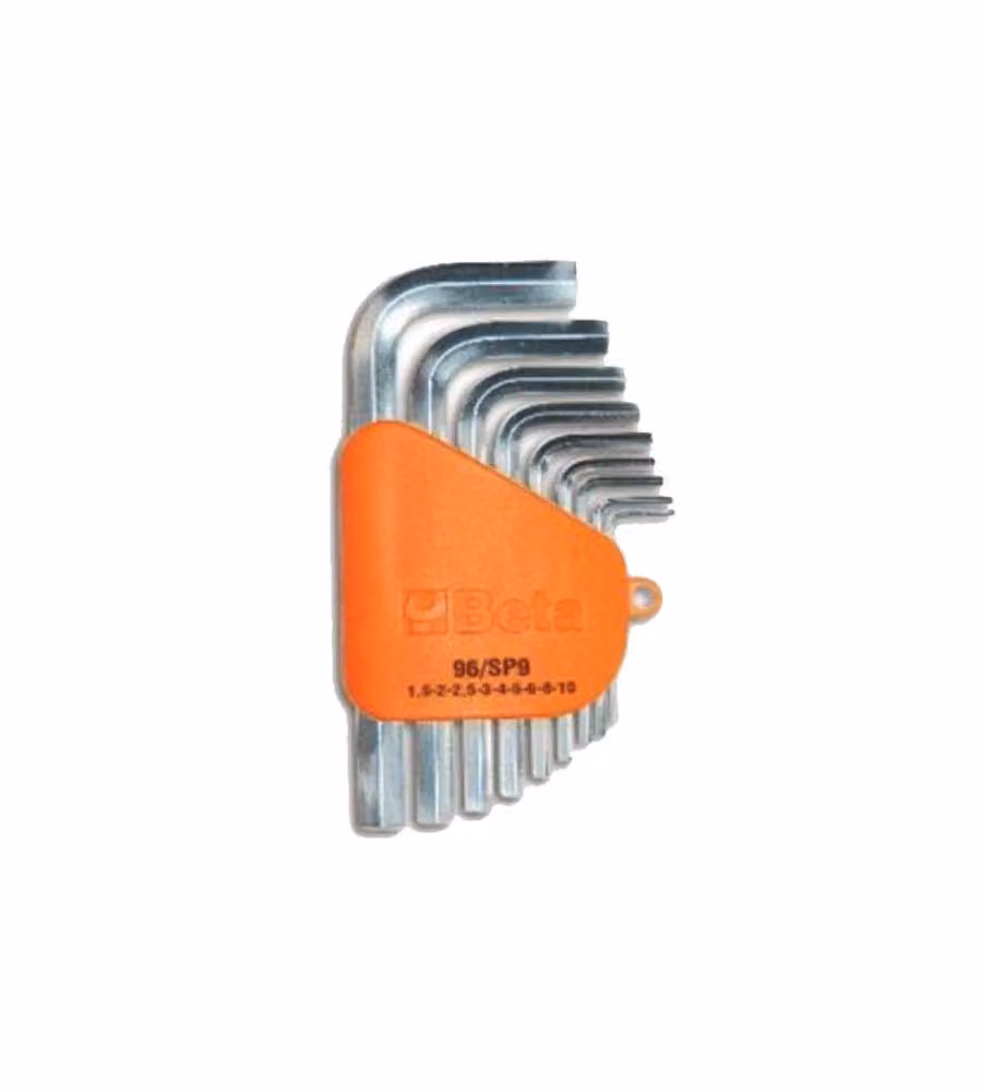 Set di chiavi a brugola piegate Beta, 9 pezzi, esagonali, colore argento – 2
