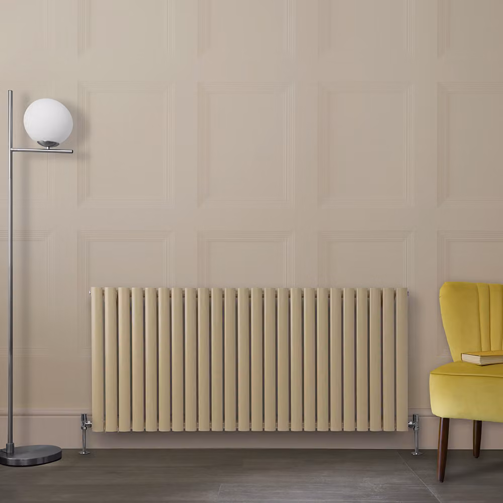 Radiatore di Design Orizzontale Marrone (Elk Marrone) - 635mm x 1416mm - Pannello Doppio  - Revive