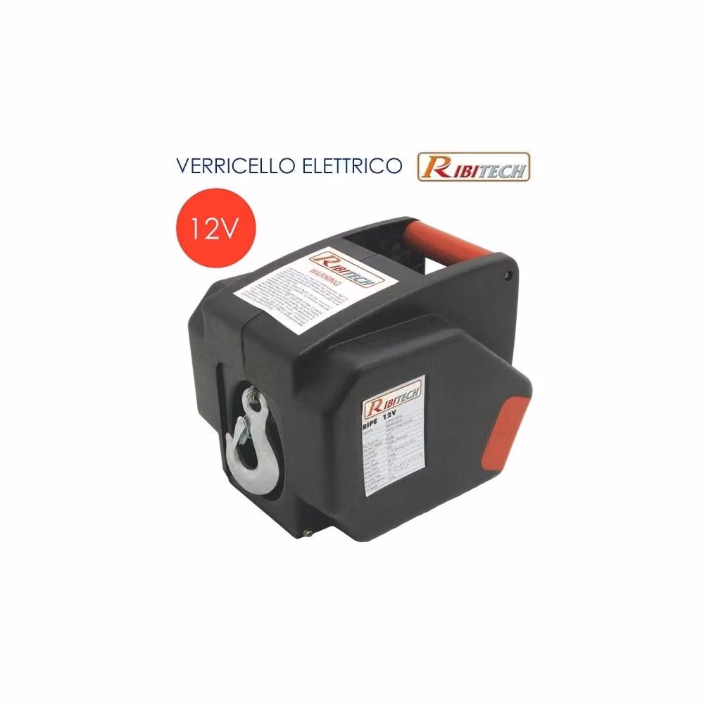 Verricello Argano Elettrico Ribitech Ribimex 12 Volt con Telecomando in Acciaio Inox e Colore Nero – 2