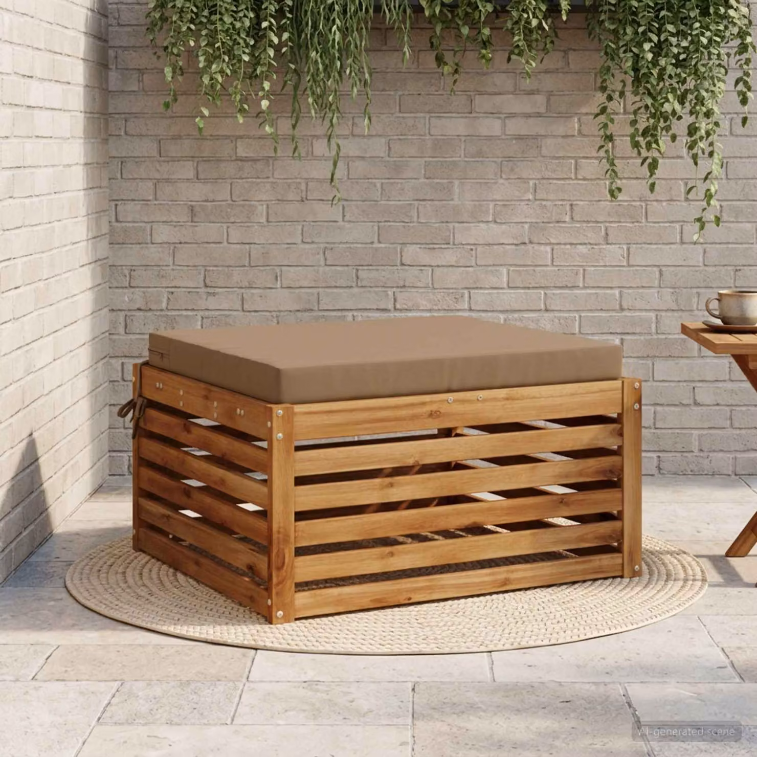 Cuscino per sedia vidaXL SOEST in poliestere con rivestimento rimovibile e resistente ai raggi UV, disponibile in beige, grigio o marrone