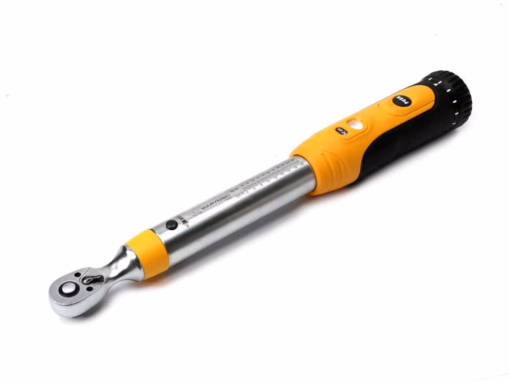 Chiave dinamometrica da 5-25 Nm, attacco 1/4, lunghezza 323 mm. Marca: Waryński