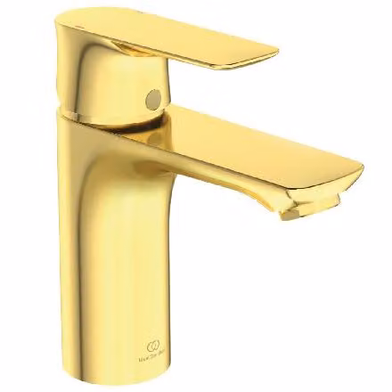Ideal Standard Connect Air, miscelatore per lavabo senza scarico, sporgenza 112 mm A7024A2 Oro spazzolato