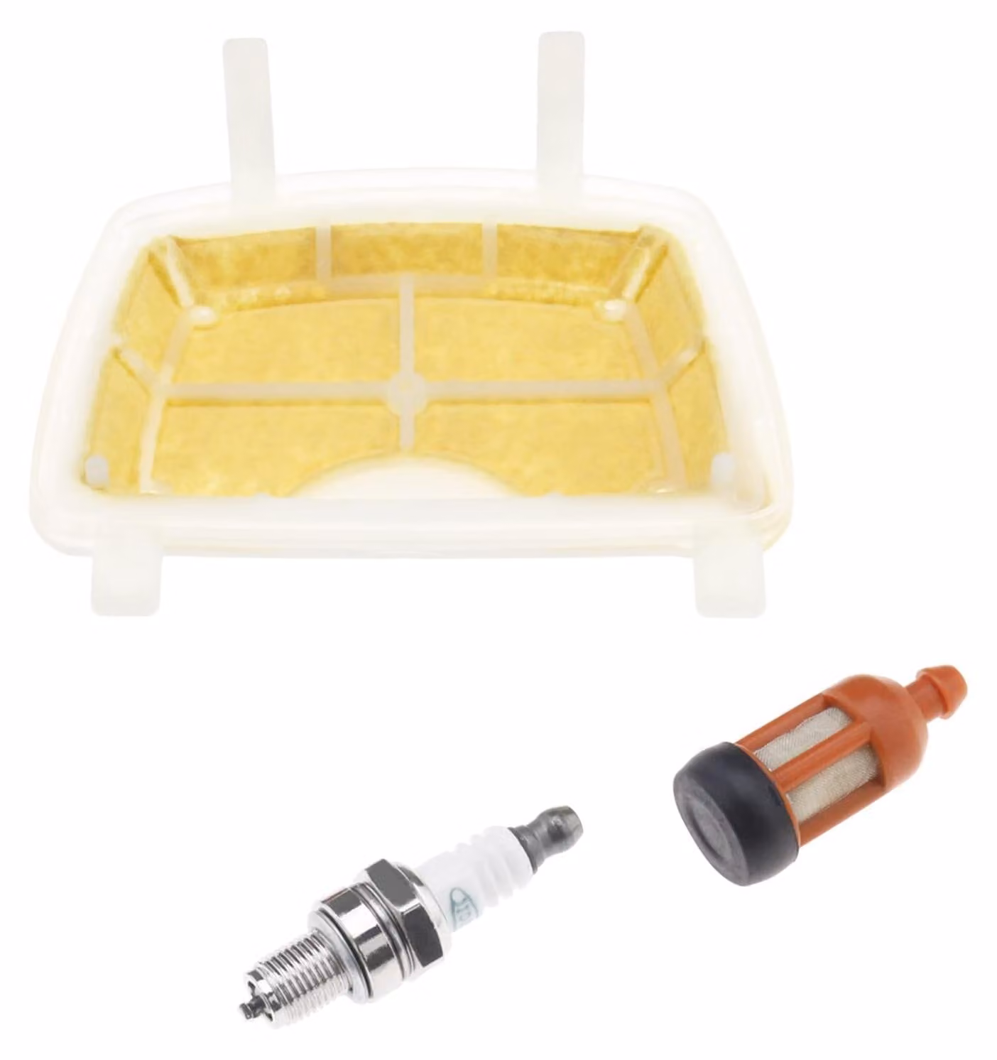 Set di 3 filtri dell'aria - Compatibile con motoseghe Stihl MS171/MS181/MS211 - Include candela - filtro antipolvere - Resistente - Codice articolo 11391201602 - Ricambi per motoseghe