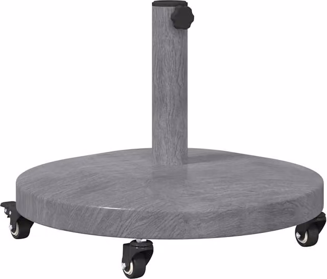 Base per ombrellone rettangolare moderna in acciaio grigio scuro HELLOSHOP26 L/P/H: 48 x 48 x 32 cm
