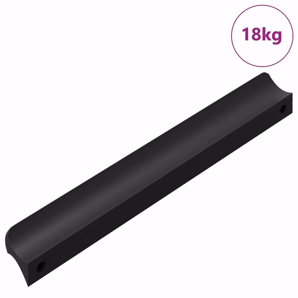 Manico vidaXL in alluminio nero opaco L: 10,6 cm, P: 7,4 mm, H: 15,5 mm – 2