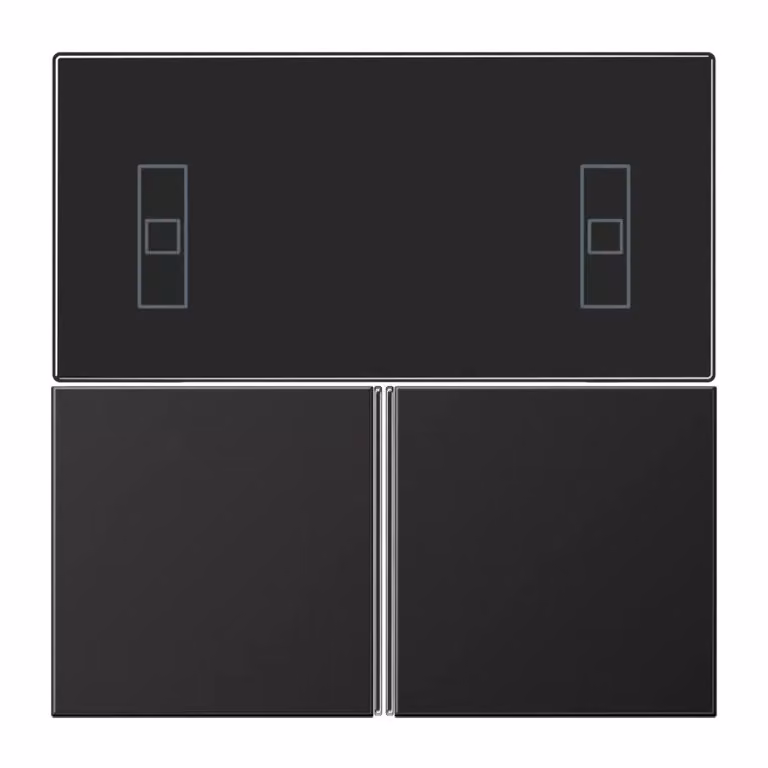 Set di tasti Jung AL4093TSAD, versione completamente nera (alluminio verniciato)