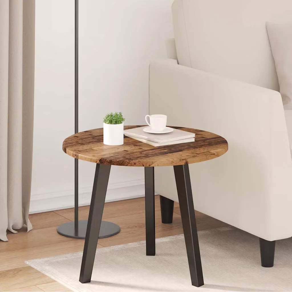 Piano del tavolo rotondo vidaXL in legno ingegnerizzato marrone, Ø 50 cm, H 1,5 cm