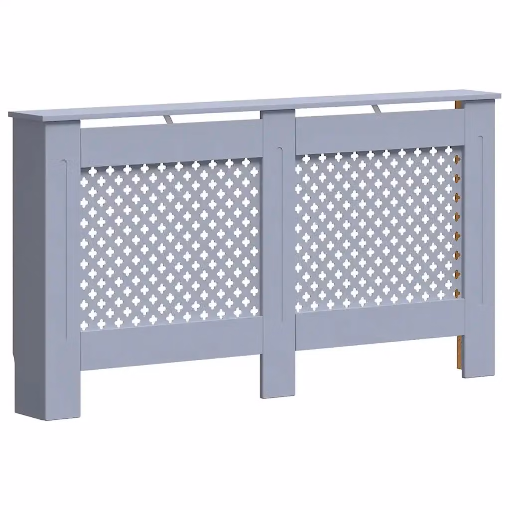 Copertura per radiatore vidaXL in MDF colore antracite L: 152 cm, P: 19 cm, H: 81,5 cm – 2