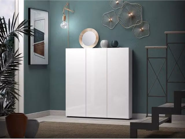 Scarpiera con 3 anta e 5+5 ripiani SPAZIO made in Italy
