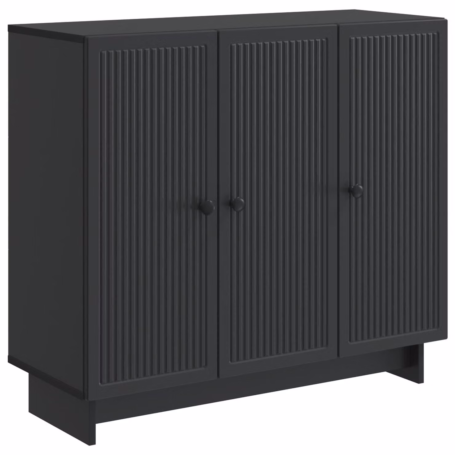 Credenza Nero 89 x 34,5 x 80 cm Legno ingegnerizzato