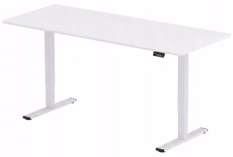 Scrivania regolabile in altezza, modello FQ1W-1880-EU, dimensioni 180 x 80 cm, colore bianco