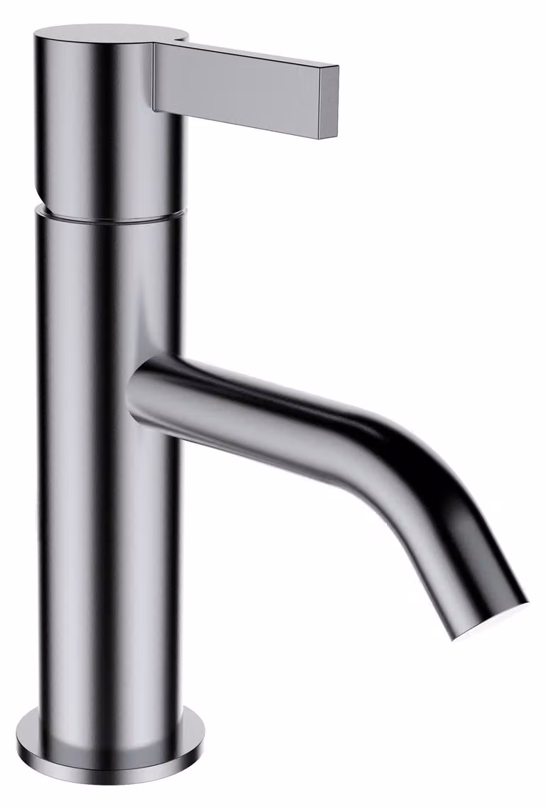 LAUFEN Kartell Mitigeur monocommande de lavabo, bec fixe, sans robinet de vidange, saillie 115 mm, H3113310901001, H3113310901001